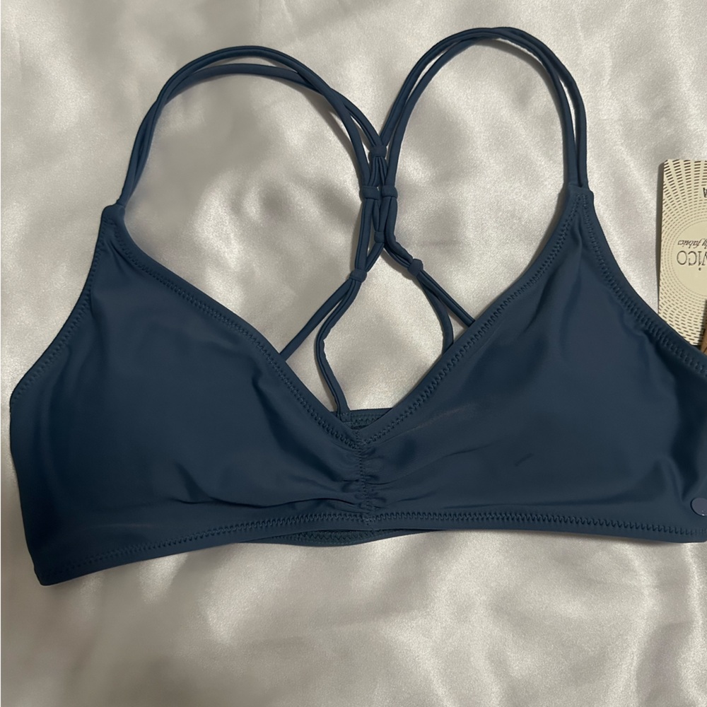 VOLCOM Solid V Neck Bikini Top